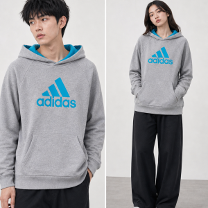 Adidas Essentials Hoodie - Grey - (Small)