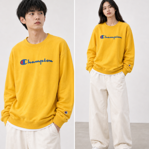 Champion Reverse Weave Sweatshirt - Yellow (Medium)