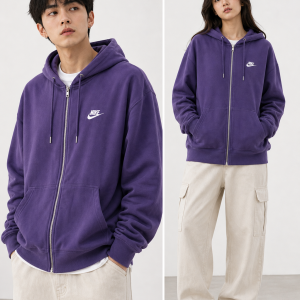 Nike Sportswear Club Fleece Full-Zip Hoodie - (Medium)