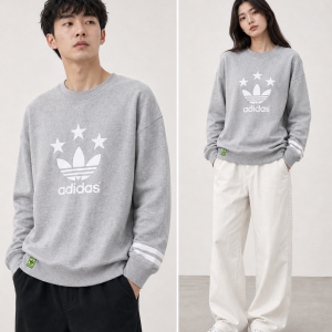 Adidas Trefoil Original Grey Sweatshirt -(3XL)